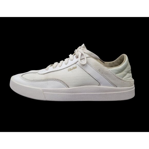 OluKai Kīlea Women’s Classic Court White Leather Sneakers Sz 7.5 - Picture 1 of 9